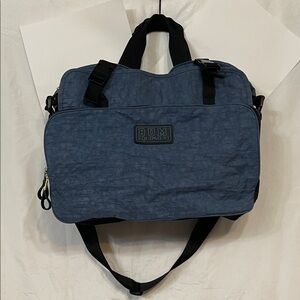 Vintage BUM Equipment Blue & Black Messenger Duffel Bag, Retro 80’s & 90’s! EUC